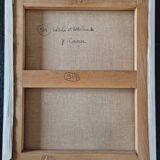 Yvonne Canu (1921-2008) - Oil on canvas - "Sun and artichokes"