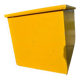 Grande commode coffre de ferme jaune en pin peint - Hongrie années 1940, style rustique