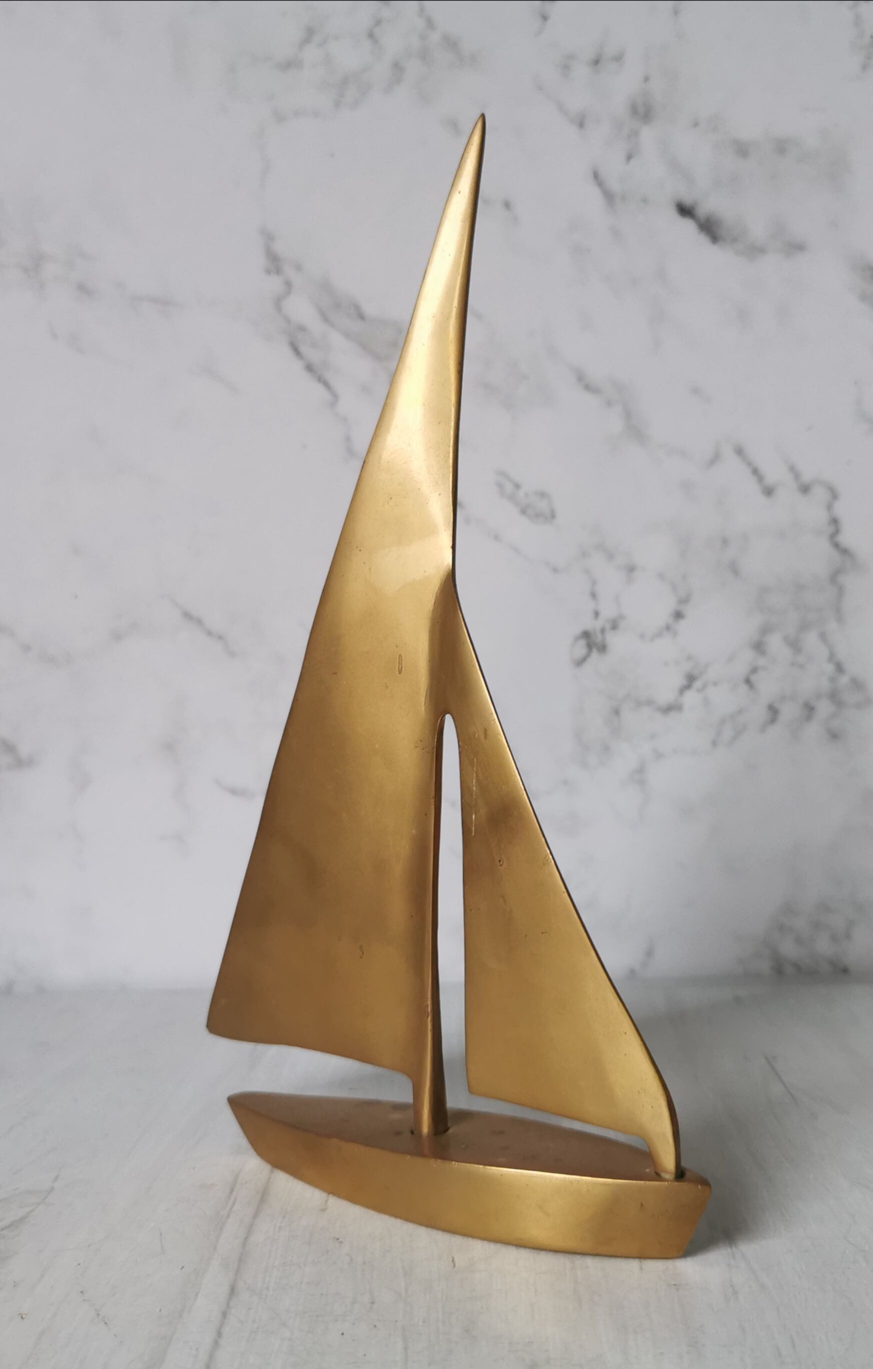Brass sailboat
