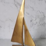 Brass sailboat
