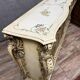 Louis XV Baroque Venetian curved sideboard in lacquered, painted and gilded wood