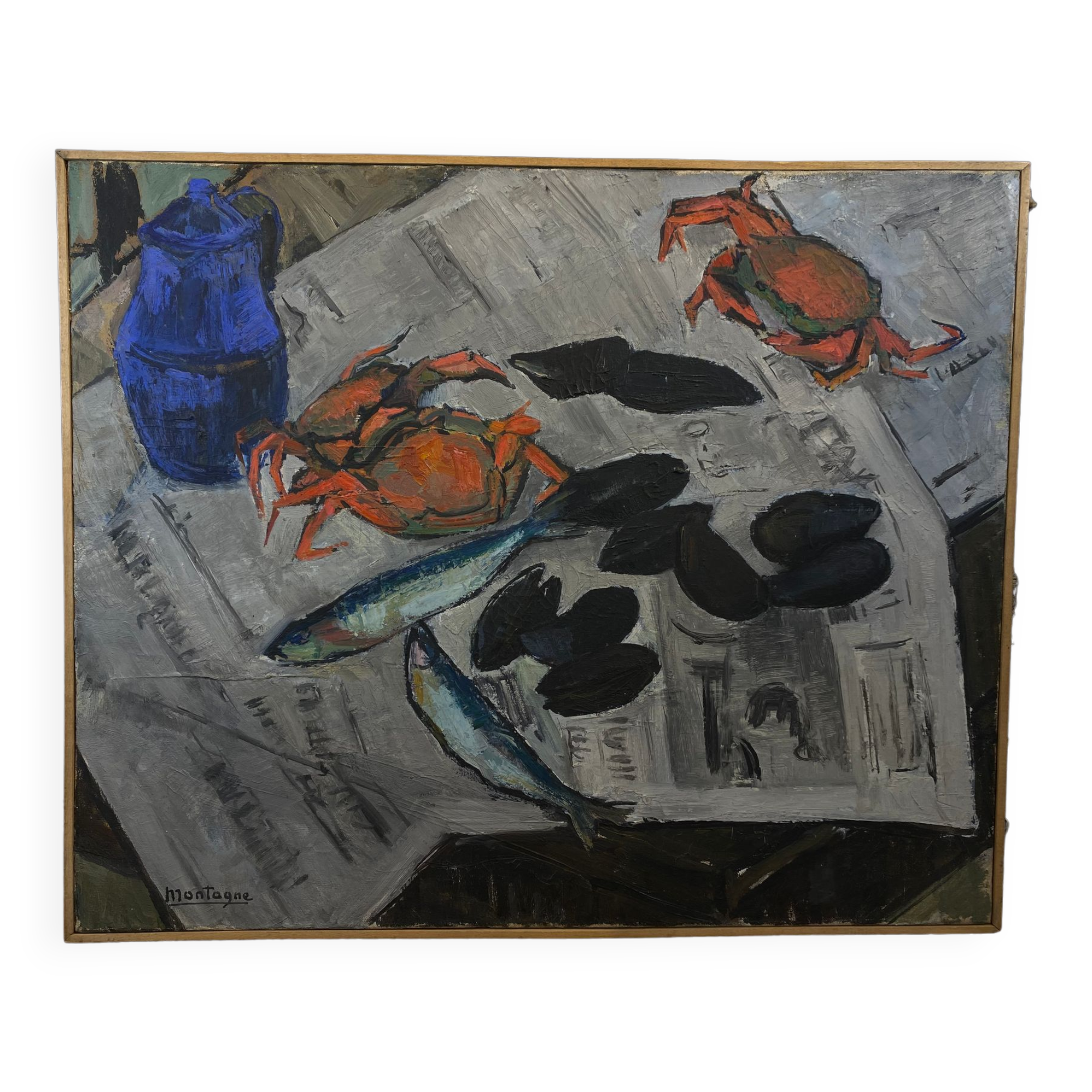 Oil on canvas by Giselle Montagne 1950