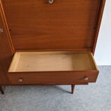 Armoire vitrine et secrétaire en palissandre années 50/60