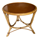 Table basse en rotin