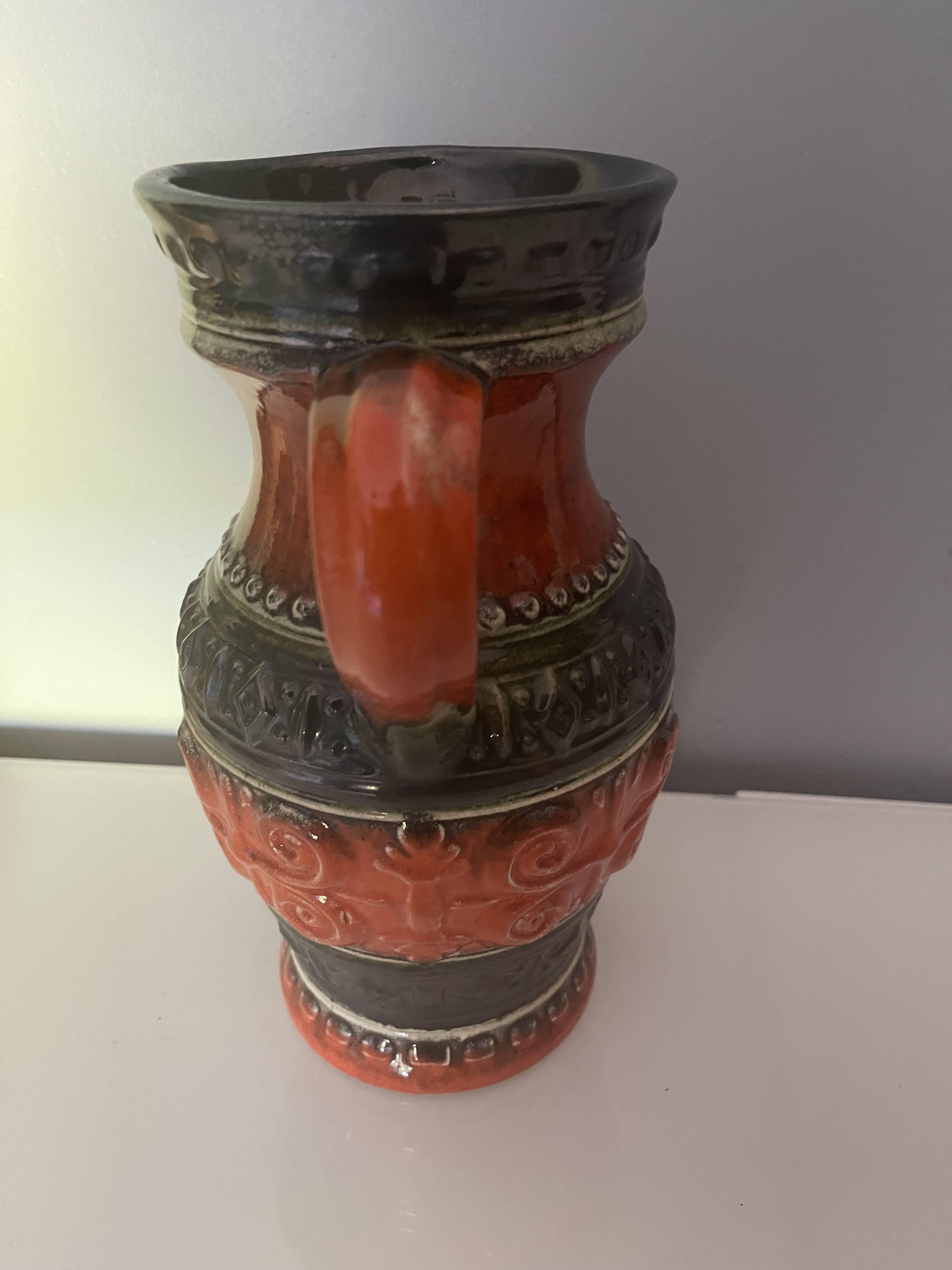 1970s ceramic pitcher
