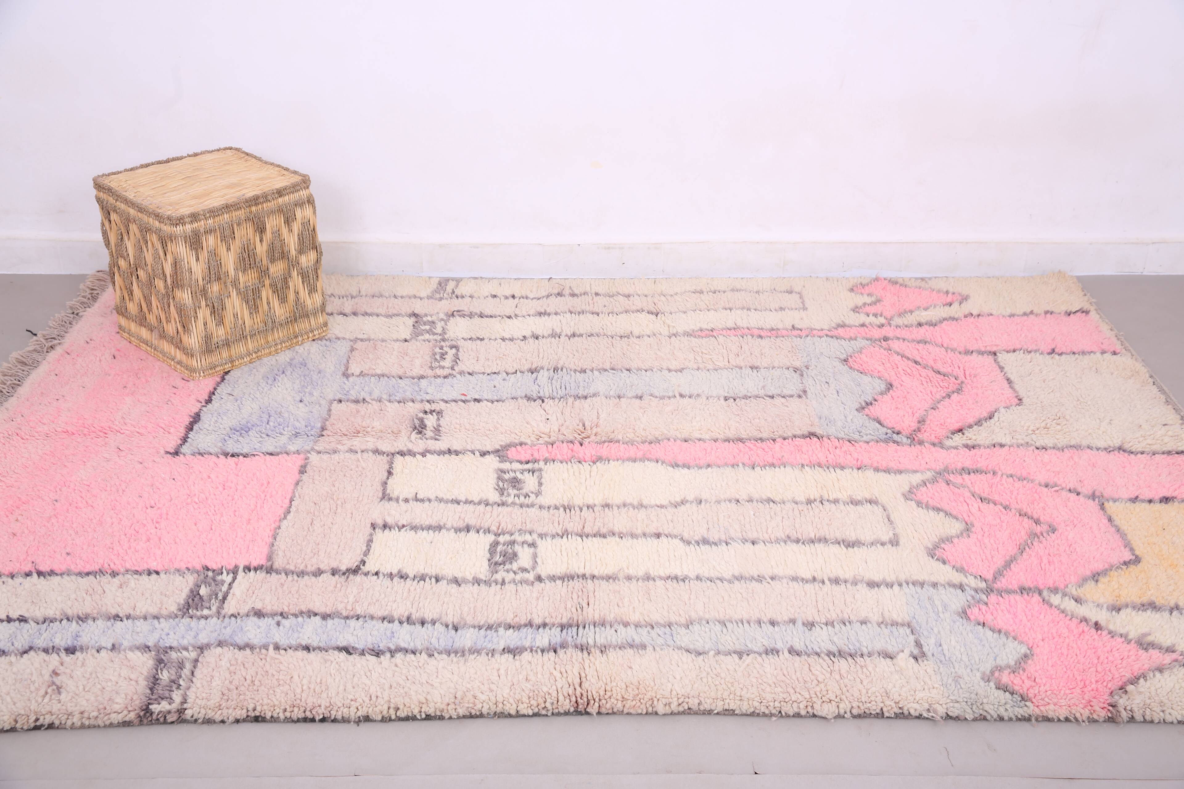 Abstract Moroccan Handmade Rug 175 x 263 cm - Colorful Berber Wool Rug