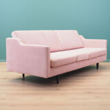 Pink velvet sofa, Danish design, 80's, production: Denmark