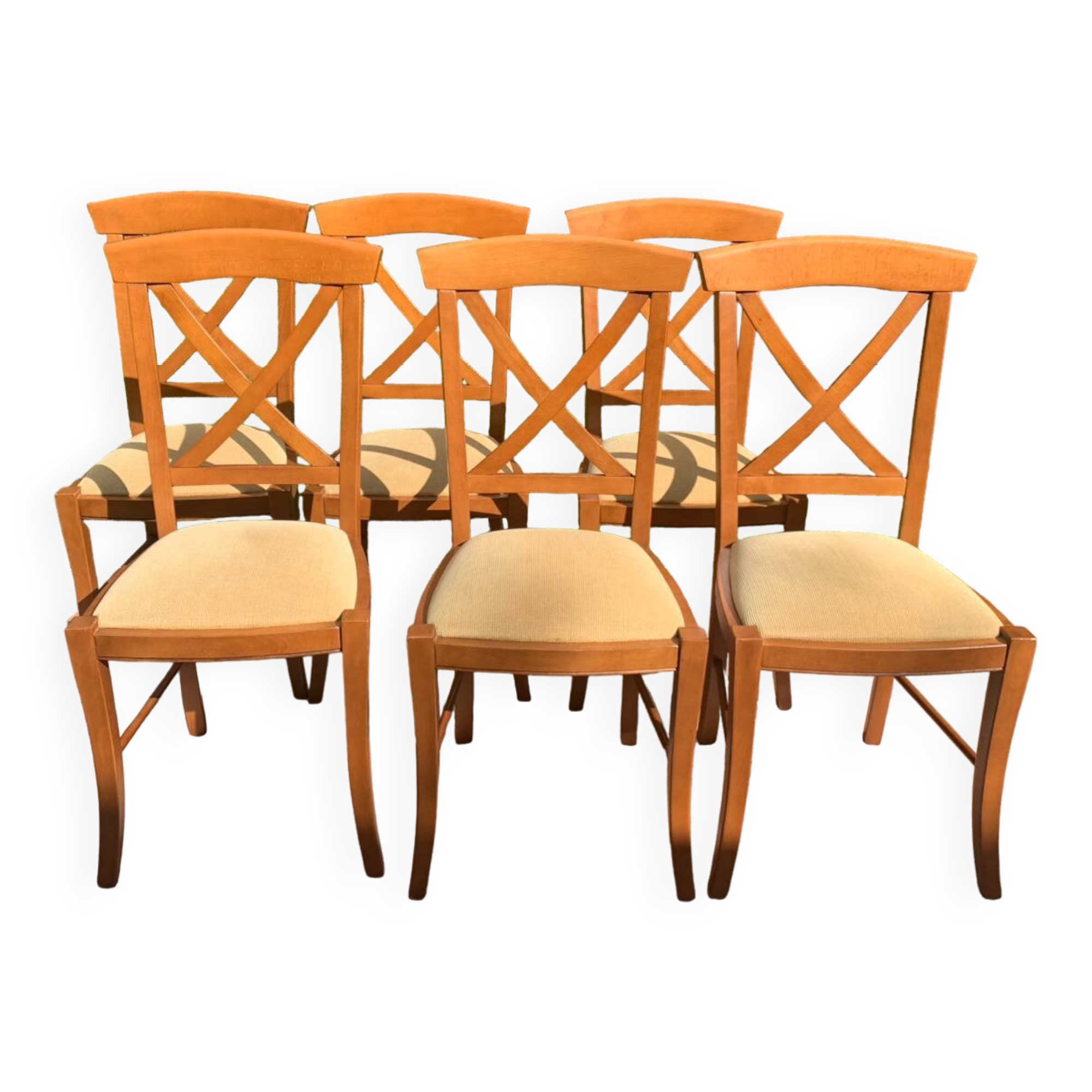 6 Louis Philippe style chairs