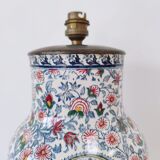 Porcelain lamp foot decorated with Cashemere decoration