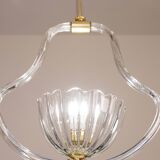 Elegant Art Decò Barovier and Toso Chandelier, 1940s