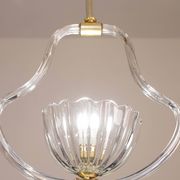 Elegant Art Decò Barovier and Toso Chandelier, 1940s