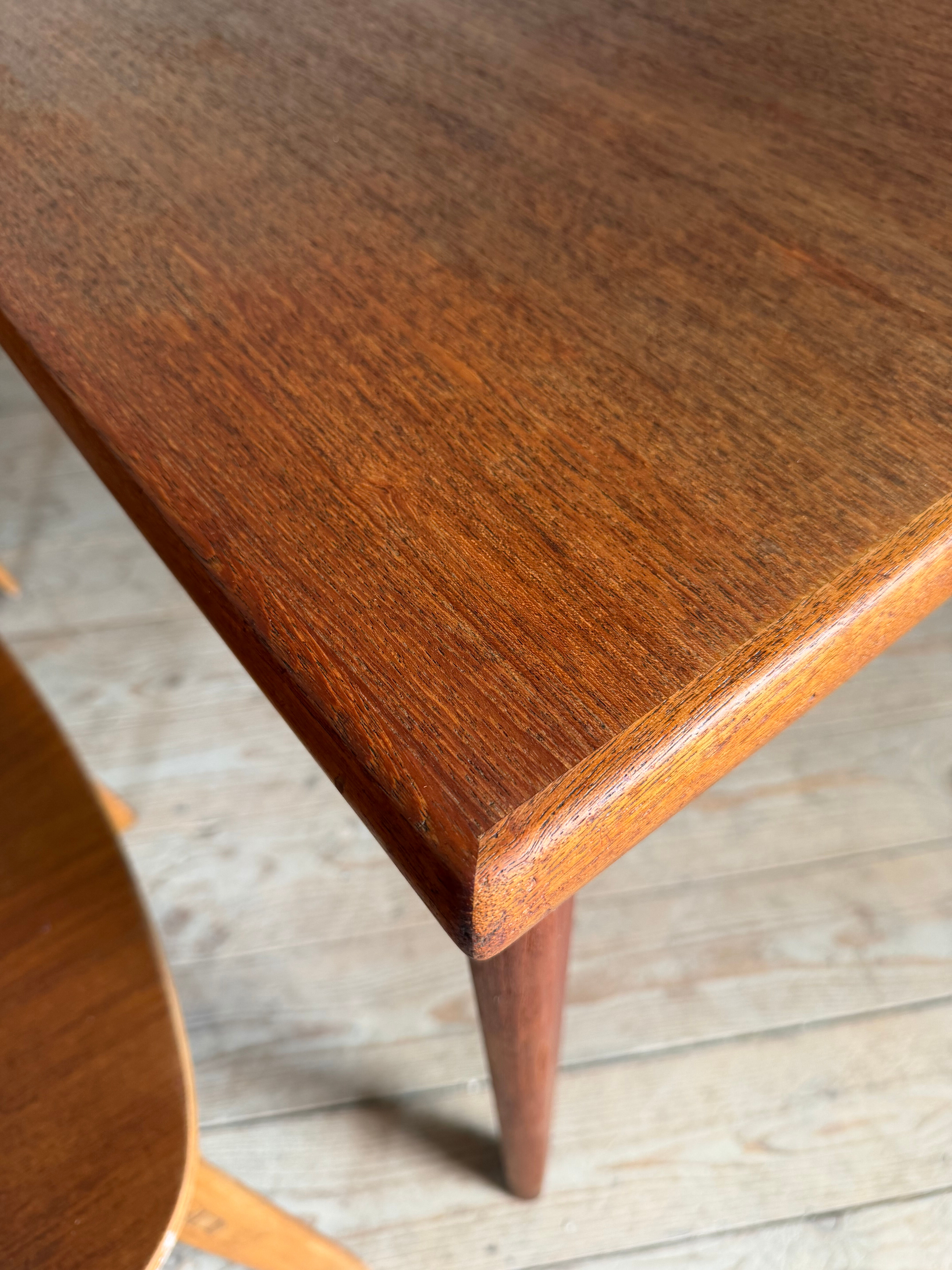Table rectangulaire scandinave vintage en teck