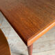 Table rectangulaire scandinave vintage en teck