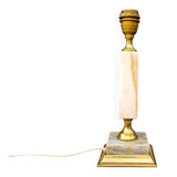 Vintage lamp base in onyx and gilded brass