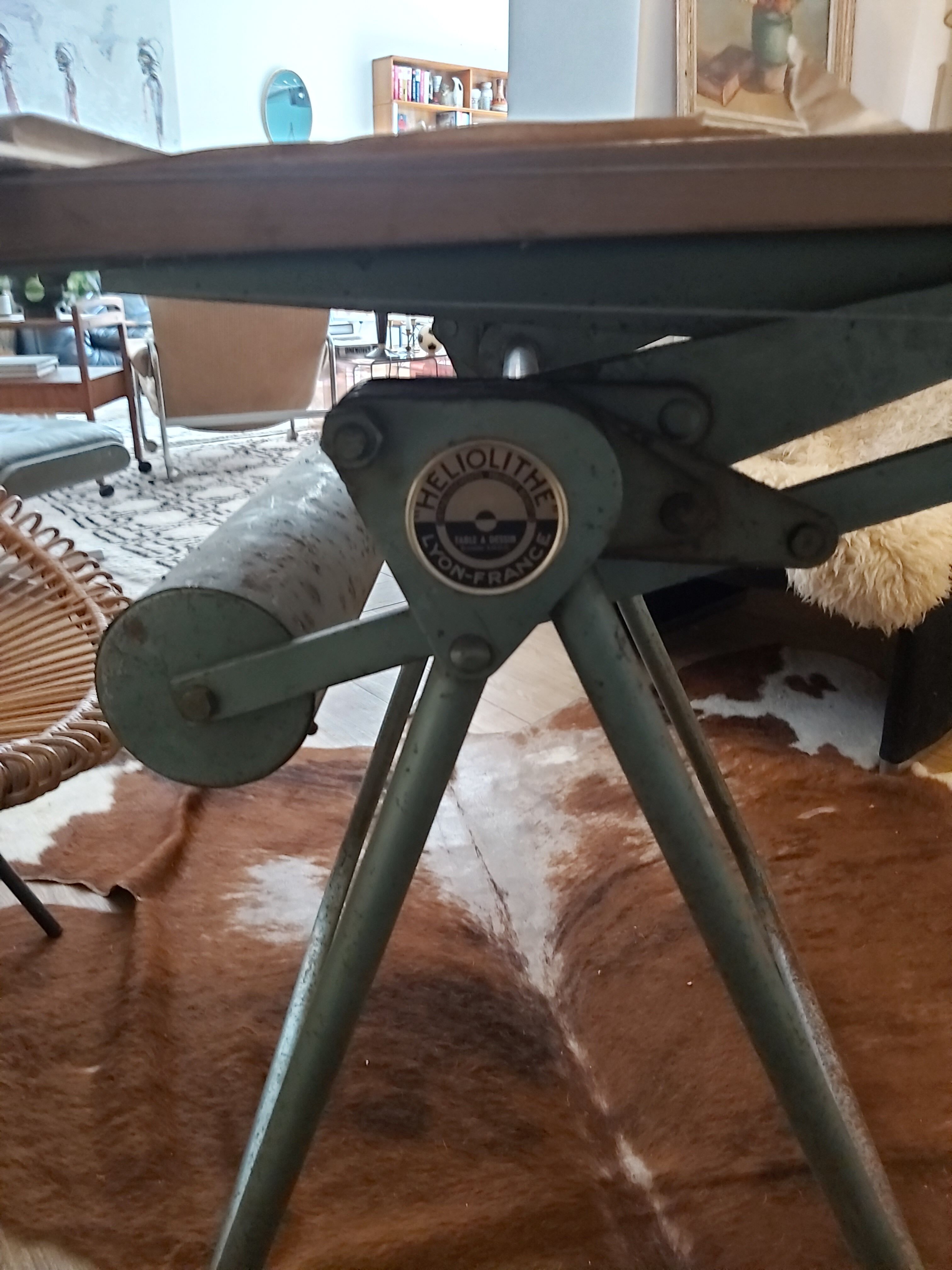 Heliolithe 1950s drawing table