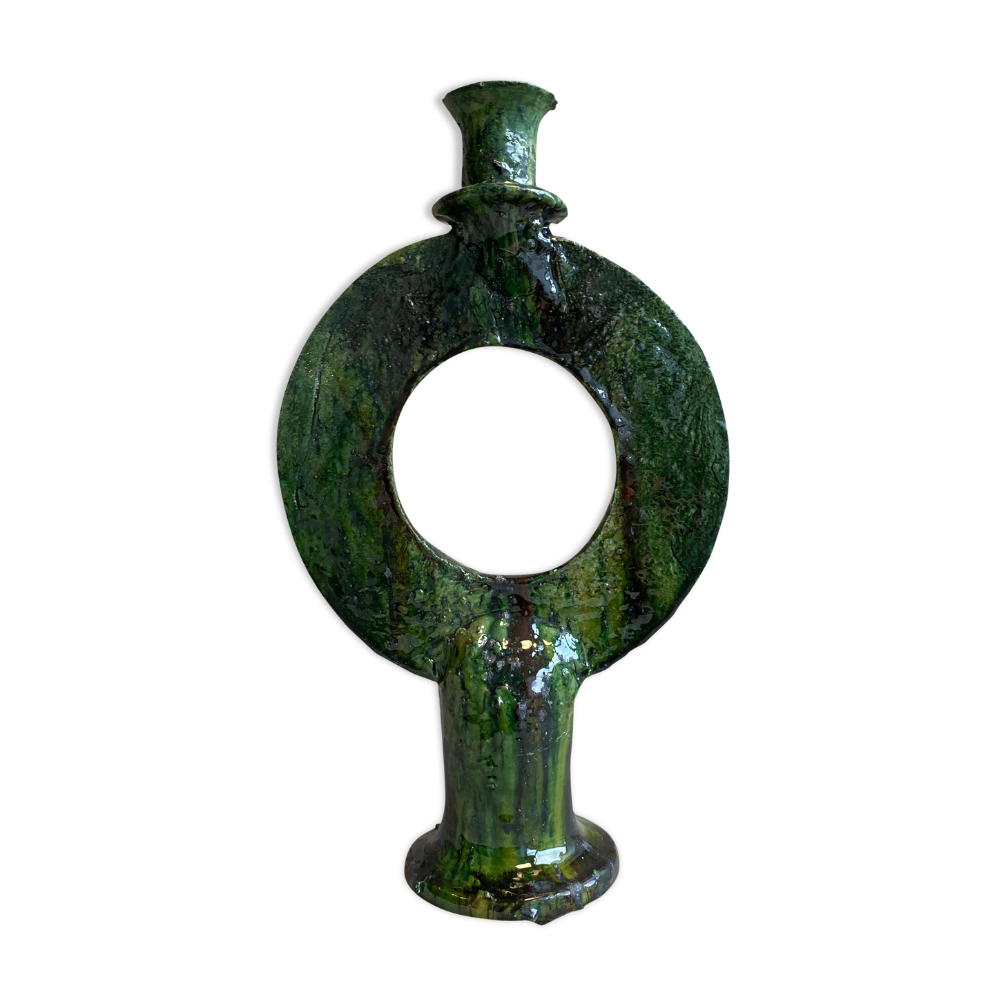 Bougeoir poterie Tamegroute