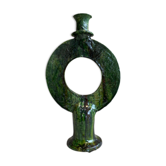 Tamegroute pottery candle holder
