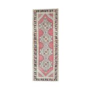 Tapis couloir turc noué à la main des années 1970 99x288