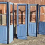 Portes doubles, deux battants, bois massif (Lot de 4)