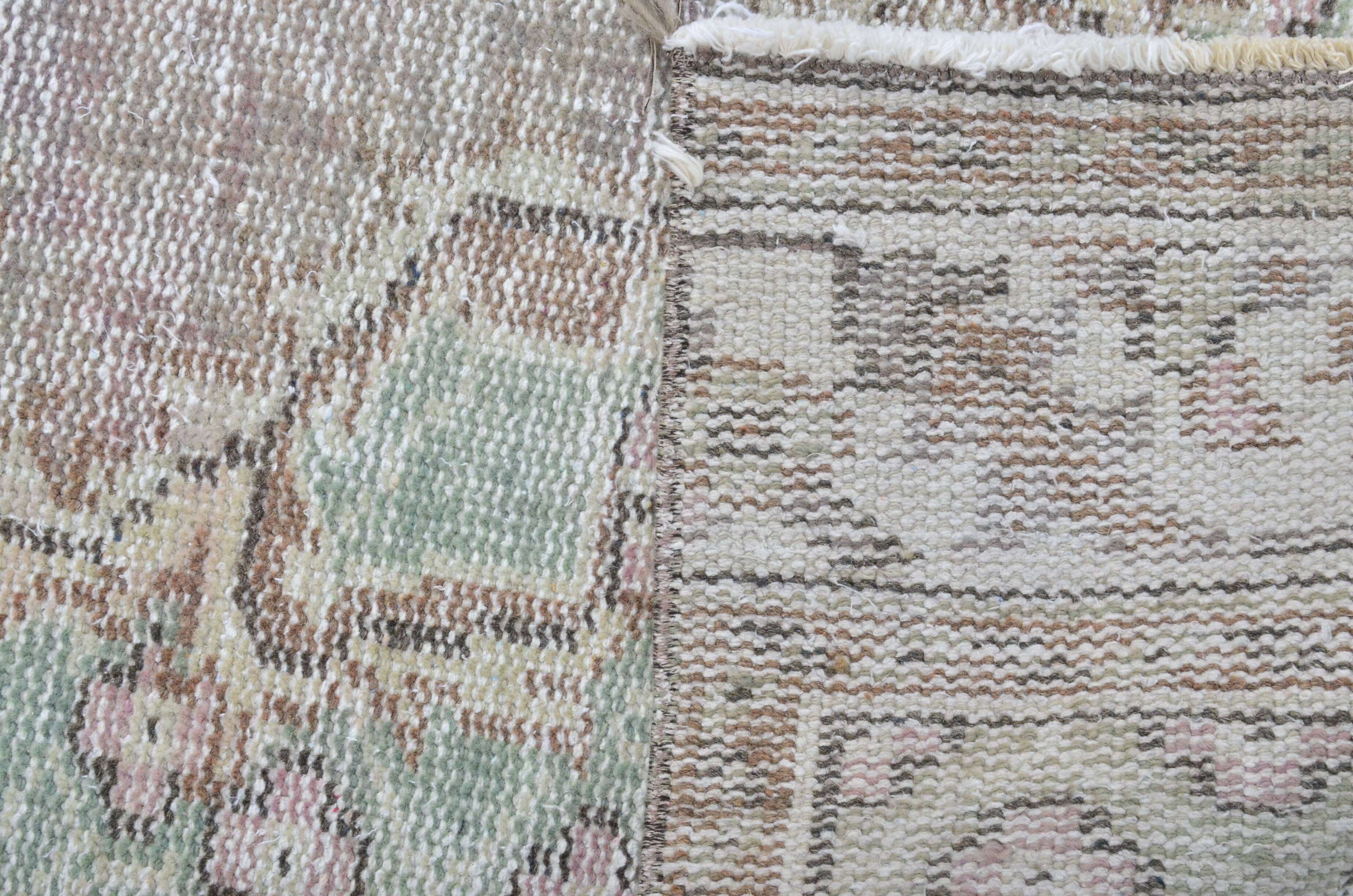 Ethnic Vintage wool Oushak Rug sku 3312