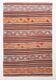 Red & Orange Mid Century Modern Kilim Rug, 174x267Cm