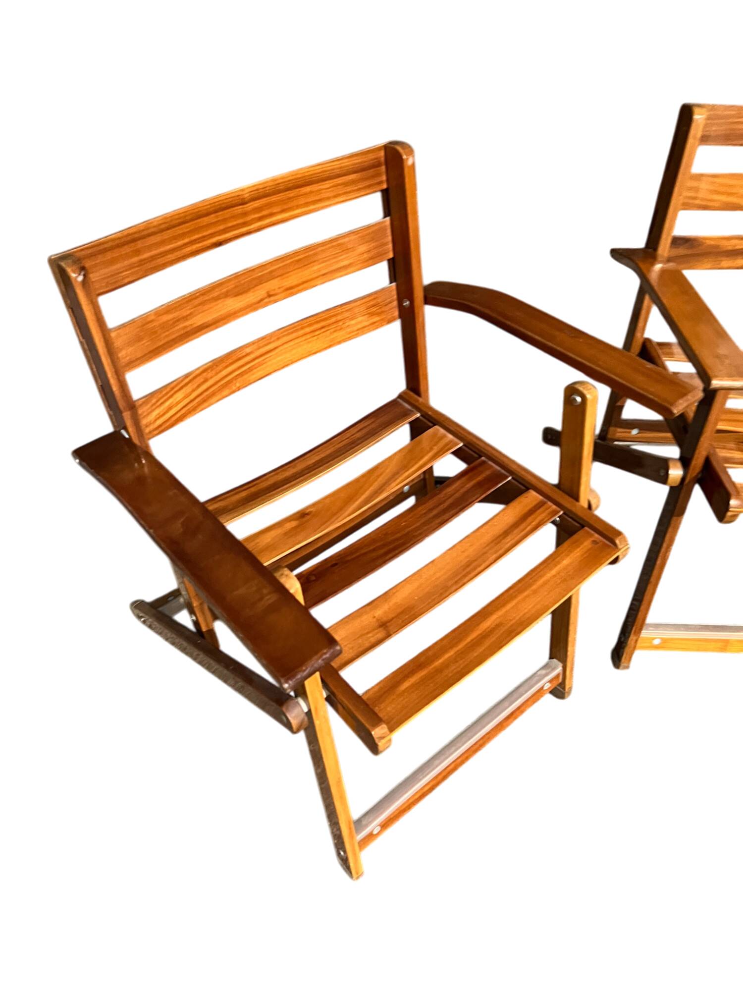 Set of two folding armchairs from the Reguitti brand
