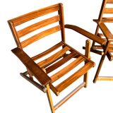 Set of two folding armchairs from the Reguitti brand