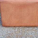 Pair of armchairs and De Sede sofa in cognac leather from the 70s/80s