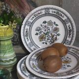 Six English porcelain dessert plates WOOD & SONS Dorset service