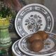 Six assiettes à dessert porcelaine Anglaise WOOD & SONS service Dorset