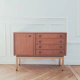 Low buffet / Vintage MDK sideboard renovated in teak, 1960s