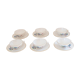 6 coffee cups and saucers Digoin flower patterns