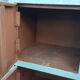 Old metal workshop furniture original turquoise patina