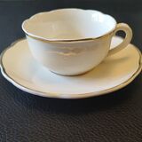 12 coffee cups with saucers Digoin Sarreguemines