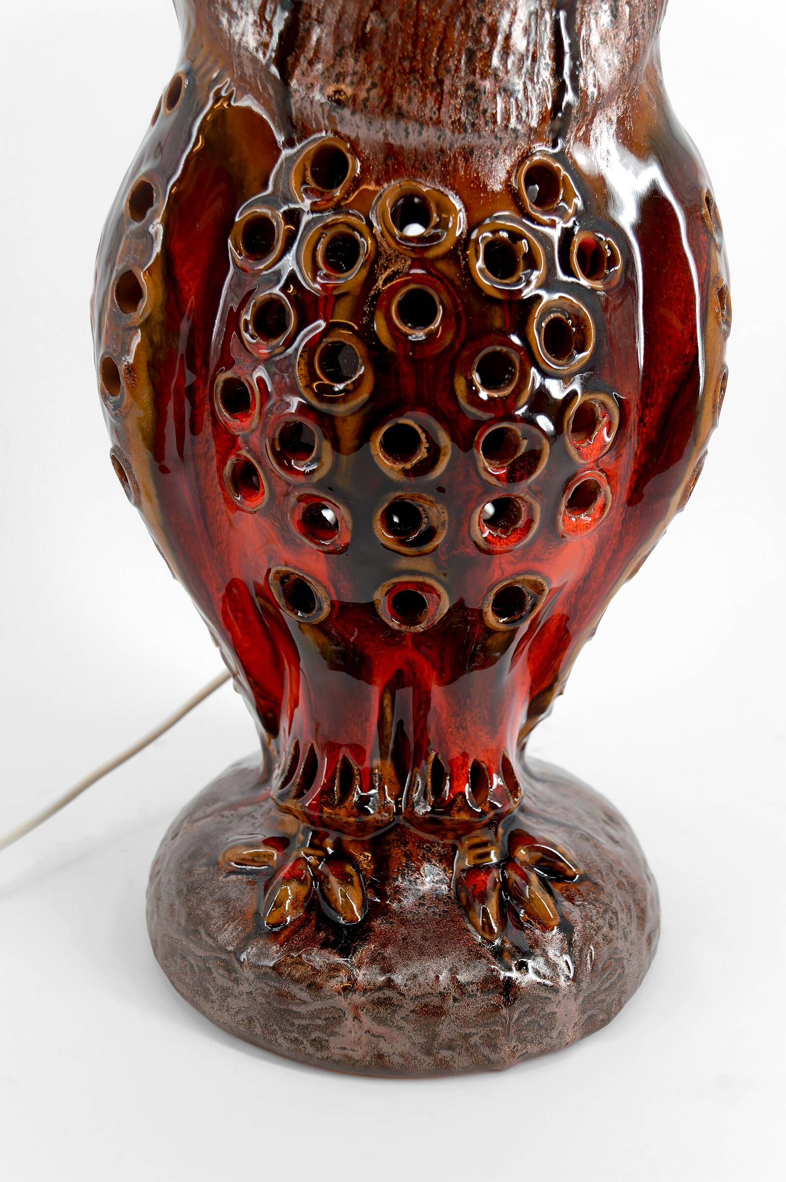Important "Owl" lamp in ceramic – Walter Gerhards