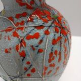 Handcrafted  and Hand-painted Multicolored Ceramic Vase by Fanciullacci, It