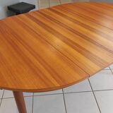 Scandinavian extendable table, vintage teak, 1970s