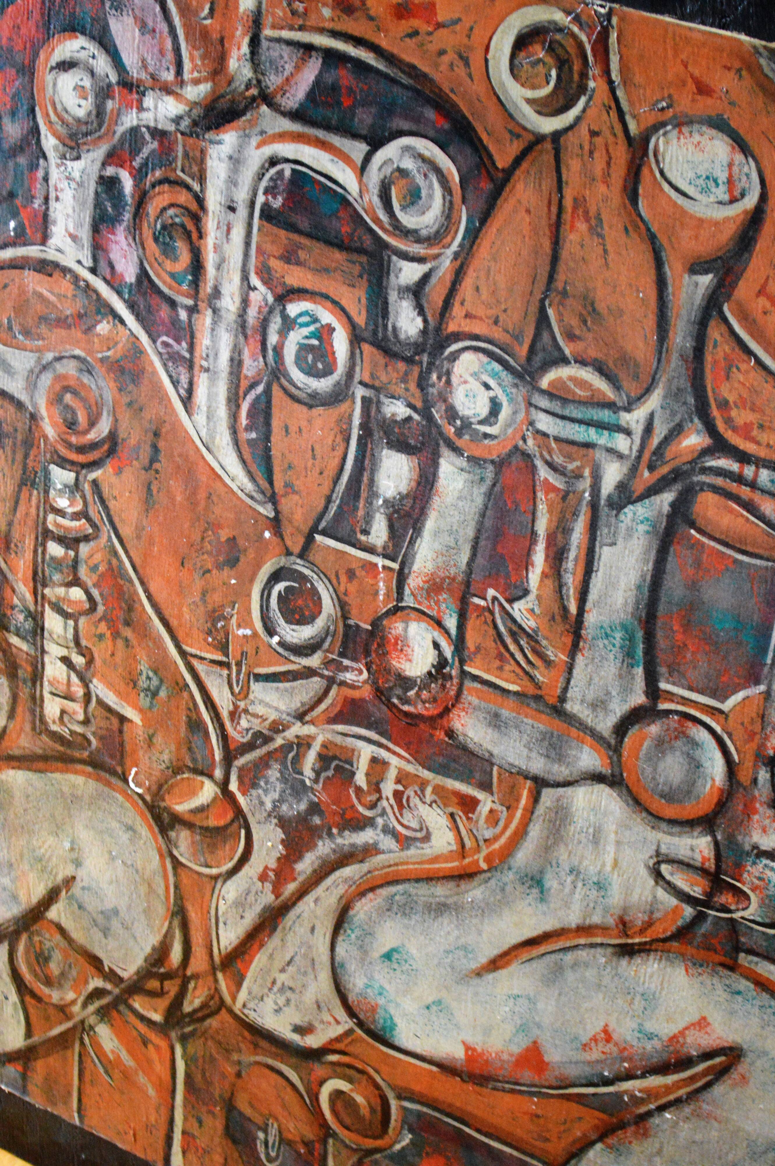 Painting on canvas german