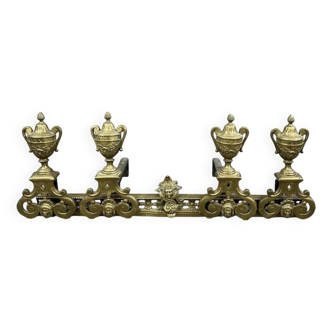 Chenets en bronze style Louis XVI, XIXème siècle