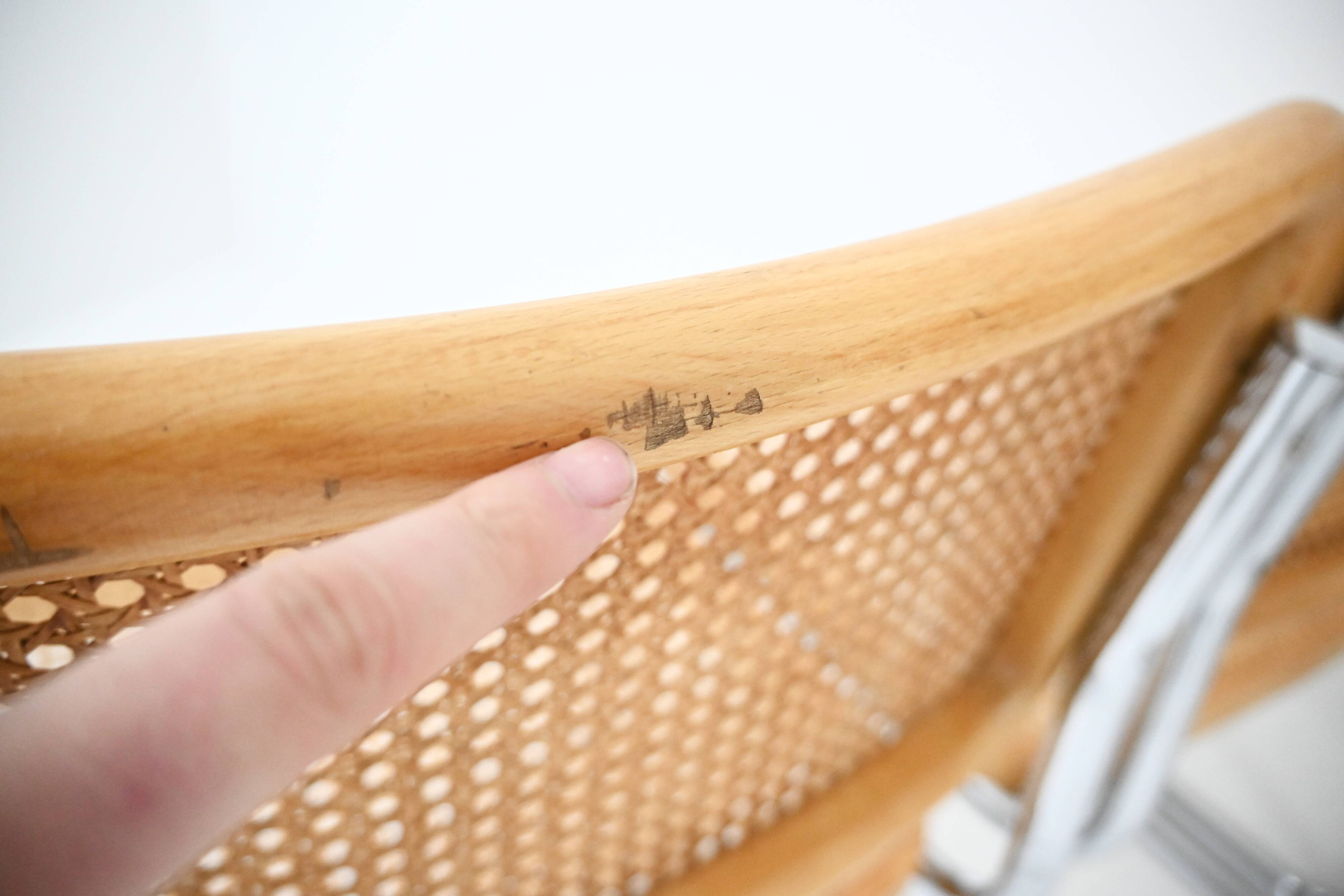 Set of 6 B32 model dining chairs by Marcel Breuer.