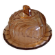Dish and its pressed glass cloche