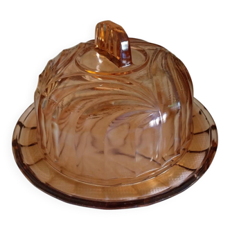 Dish and its pressed glass cloche