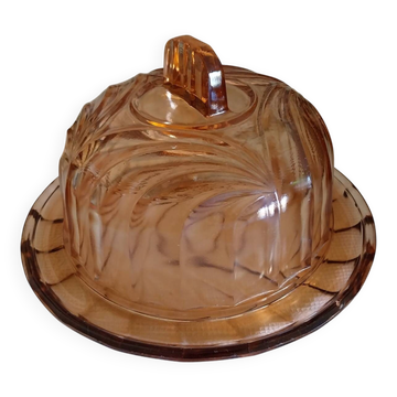 Dish and its pressed glass cloche