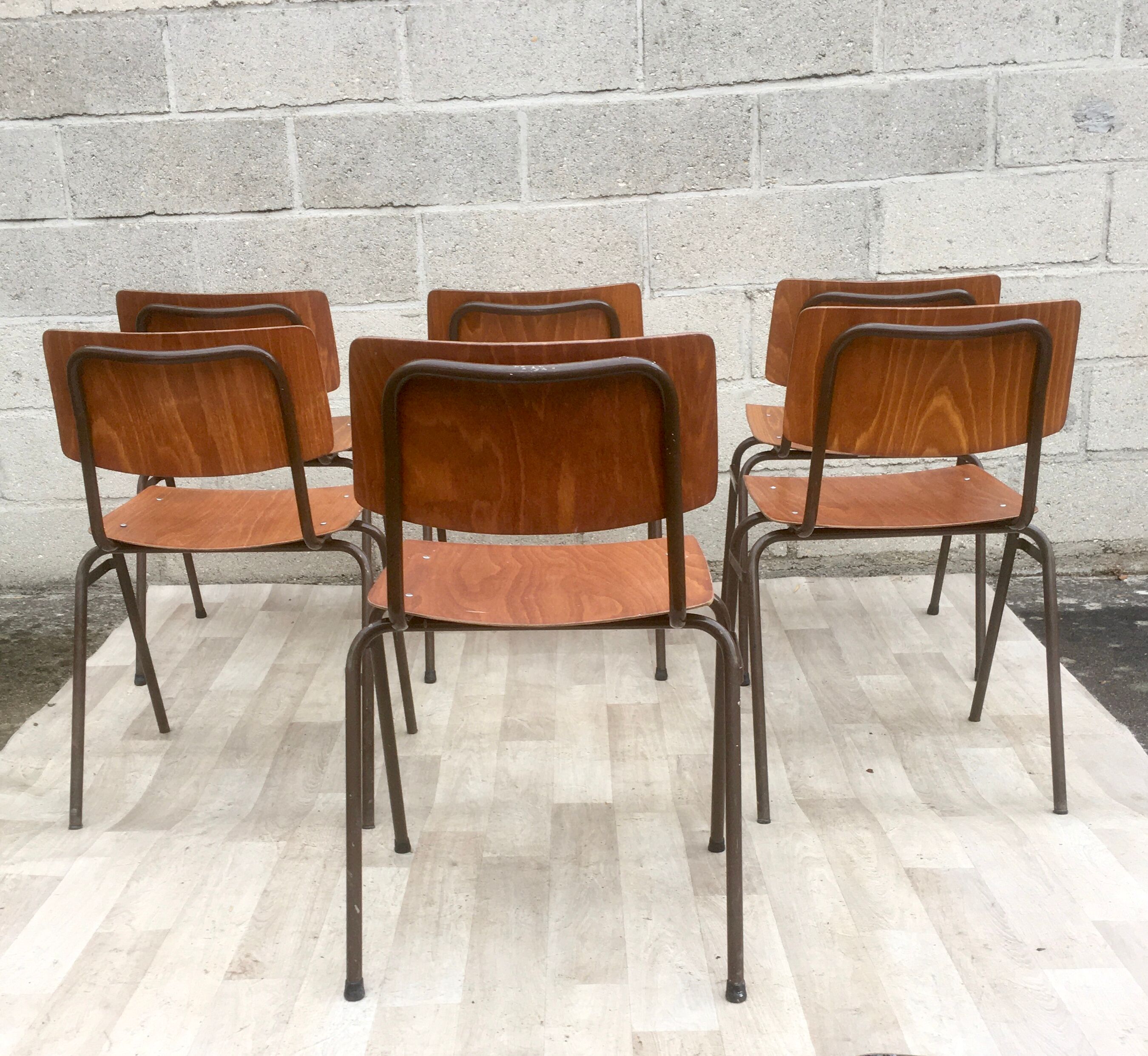 Set of 6 vintage Dutch Marko chairs