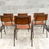 Set of 6 vintage Dutch Marko chairs