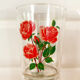 7 verres vintage fleuris