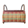 Rattan and scoubidou chest