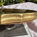 Vintage Golden Wood Carved Mirror in Louis XV Style