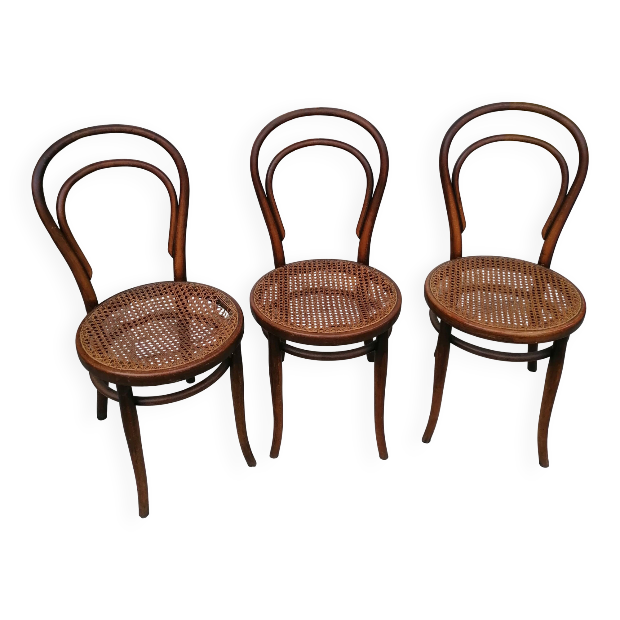 7 Chairs Marche Gebrüder Thonet and Wackerlin & C. original model no. 18