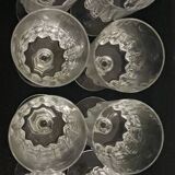 8 verres à eau en cristal